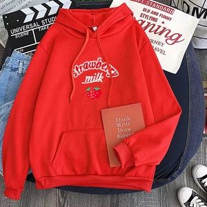 Red strawberry hoodie size XXL